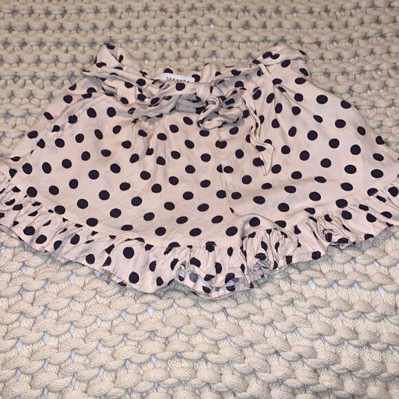 Topshop Polka dot frill hem shorts - Picture 2 of 3